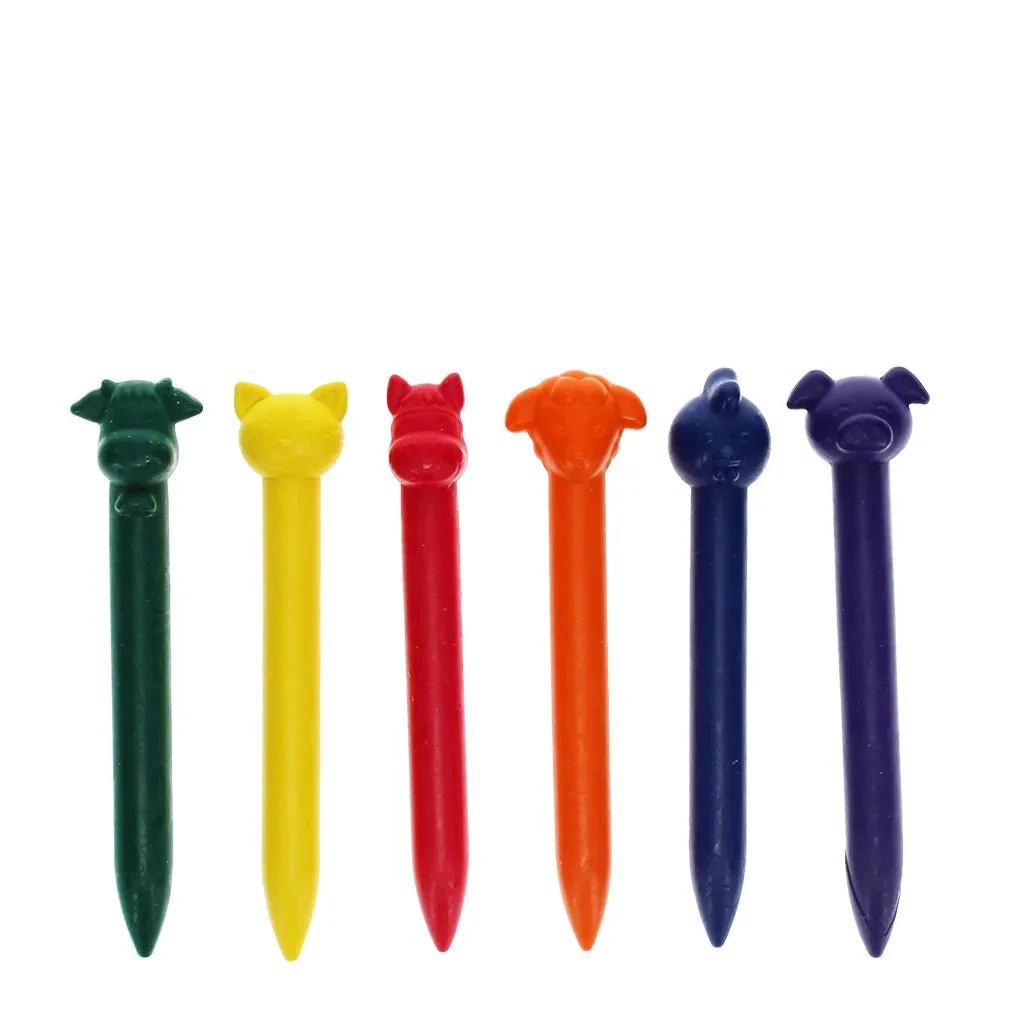 Animal Head Crayons (set of 6) - Image 3