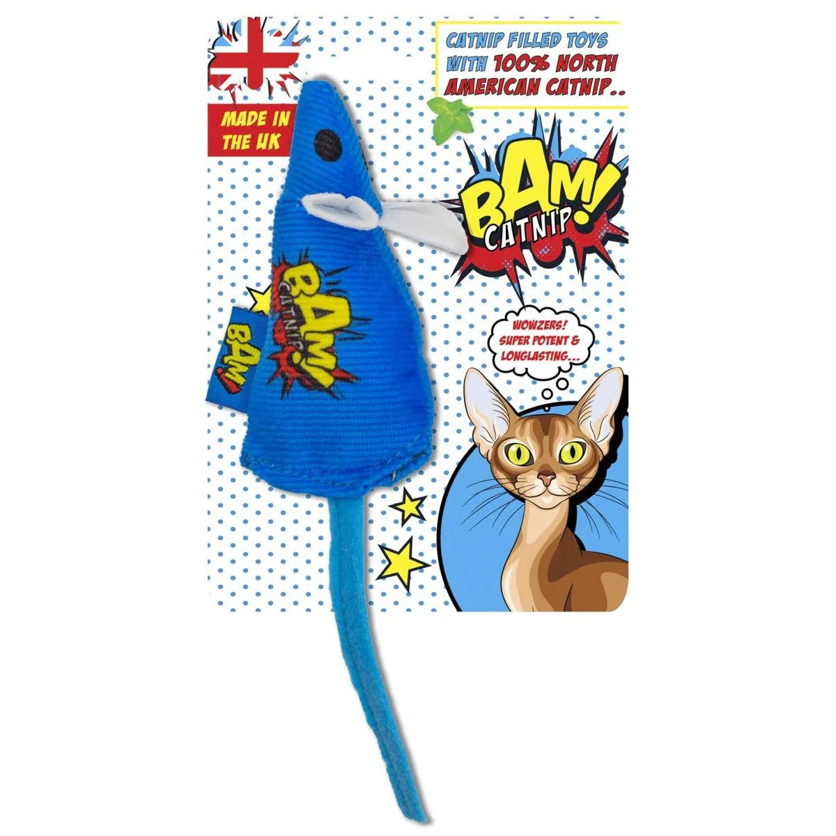 BAM! Catnip Mouse Blue - Image 2