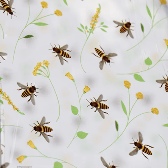 Bee Print Transparent Dome Umbrella - Image 3