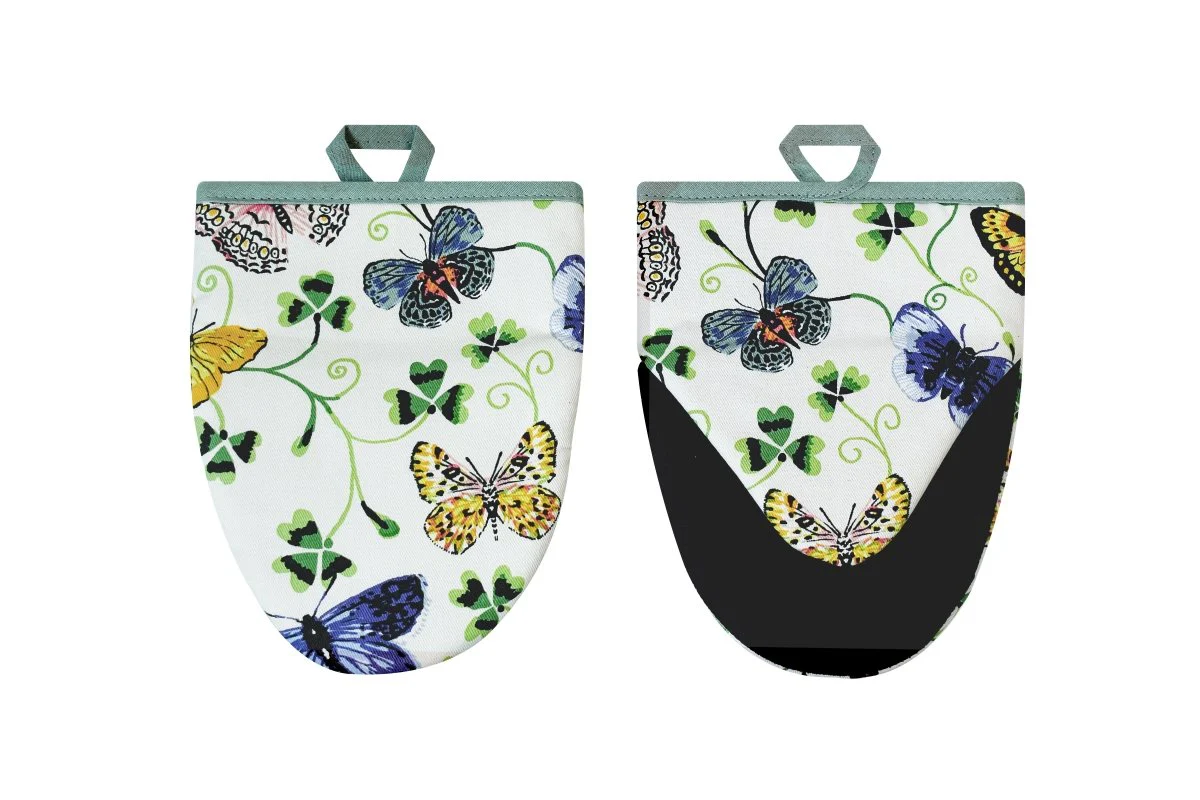 Butterfly Grove Cotton Microwave Mitts - Image 2