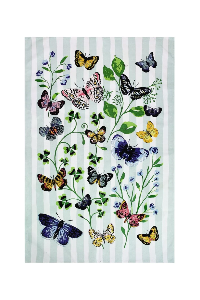 Butterfly Grove Cotton Tea Towel - Image 2