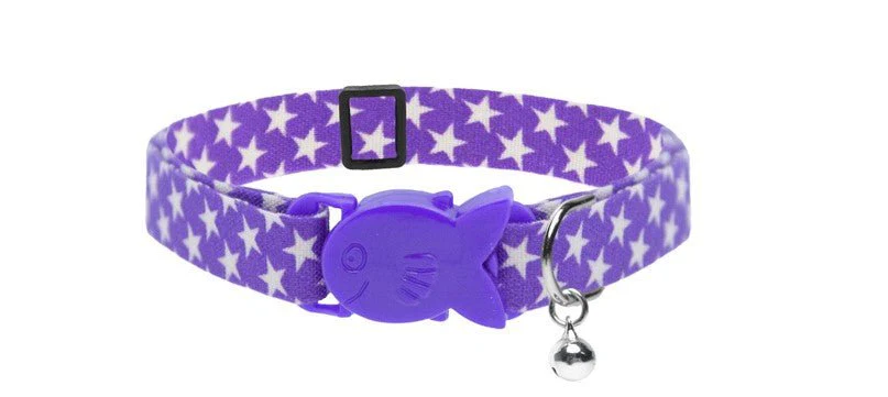 Cat Safety Collar, Star Print - Image 2