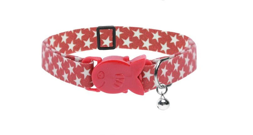 Cat Safety Collar, Star Print - Image 3