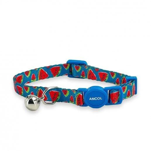 Cat Safety Collar, Watermelon Print