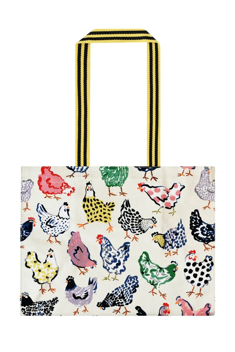 Chick Chicken Canvas Shoulder Shopper Bag - Image 3
