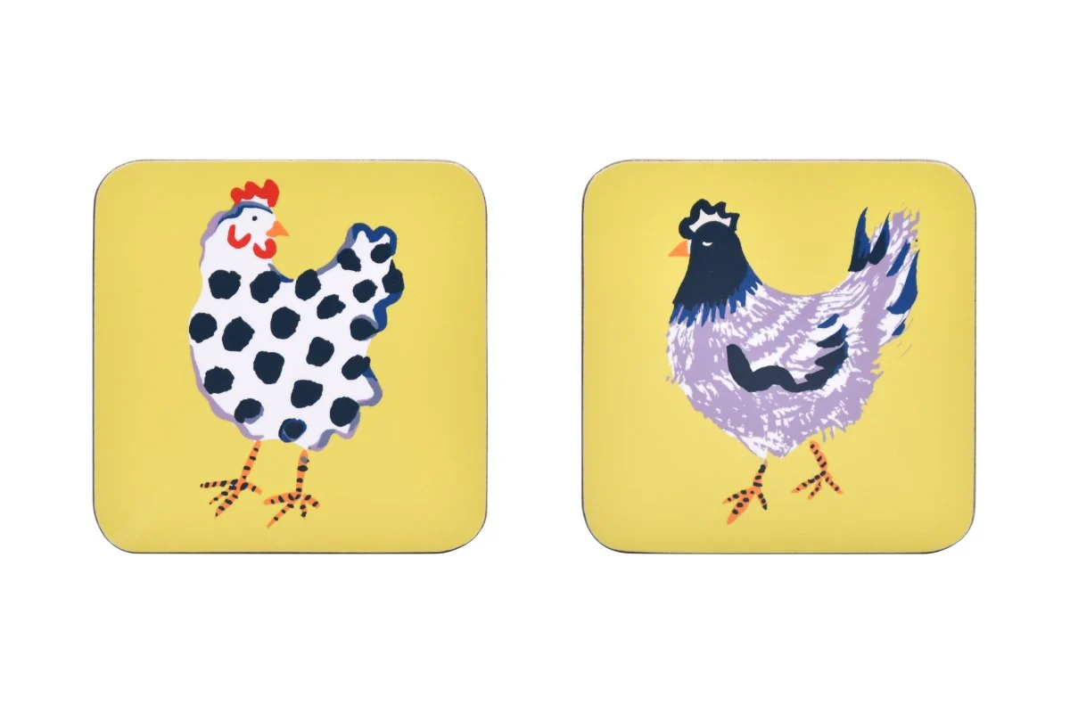 Chick Chicken Coasters, 4pk - Image 2
