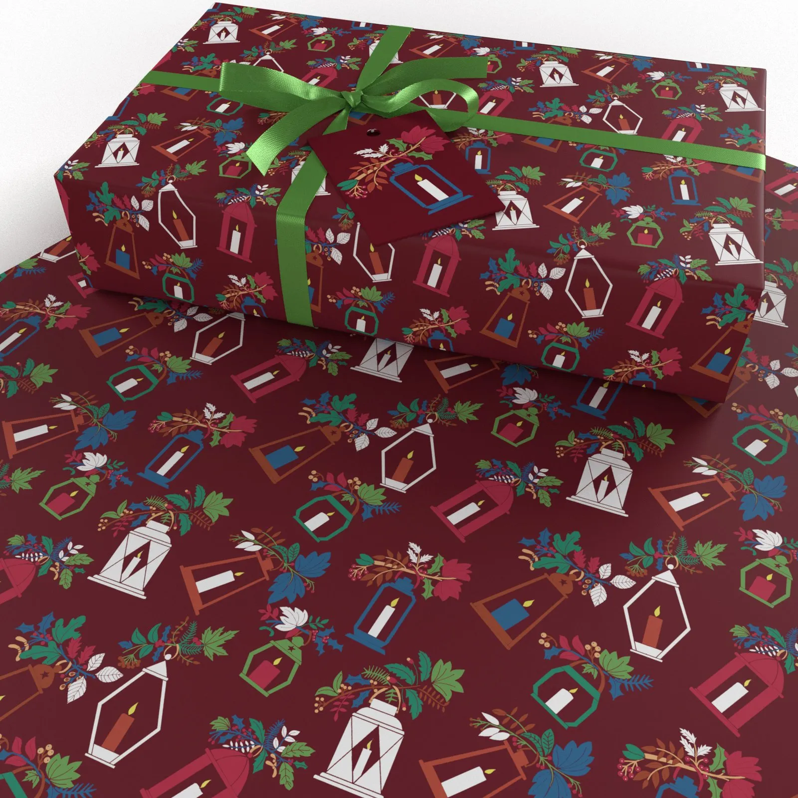 Christmas Brown Ten Pack Recycled Wrapping Paper by Kate Heiss - Image 5