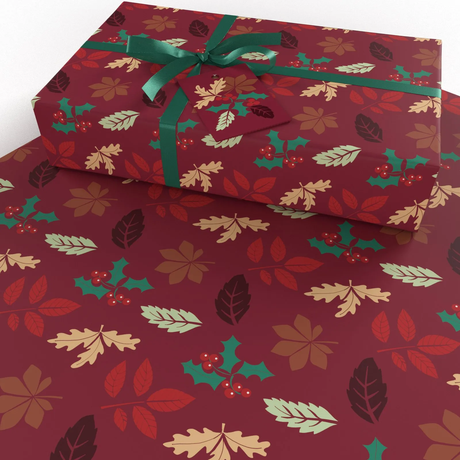 Christmas Brown Ten Pack Recycled Wrapping Paper by Kate Heiss - Image 7