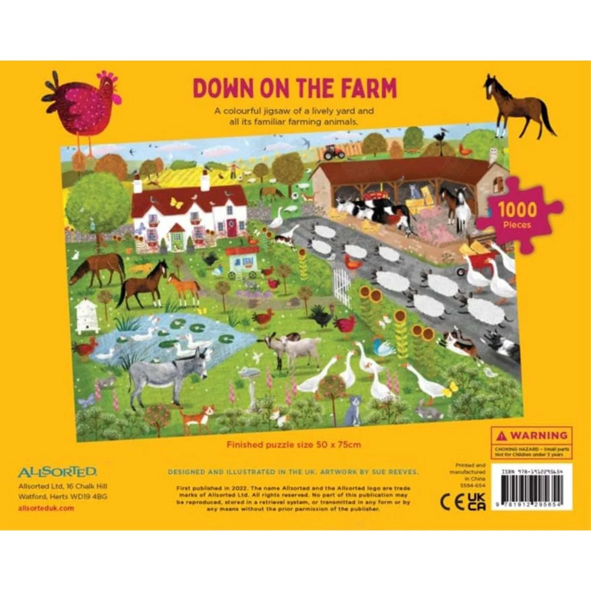 Down on the Farm, 1000 Piece Jigsaw Puzzle - Image 2