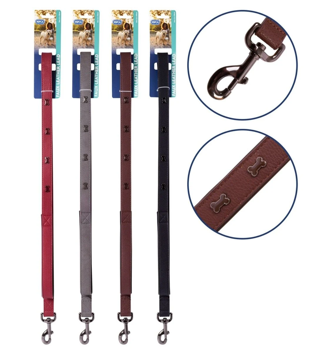RSPCA Faux Leather Dog Lead - Image 3
