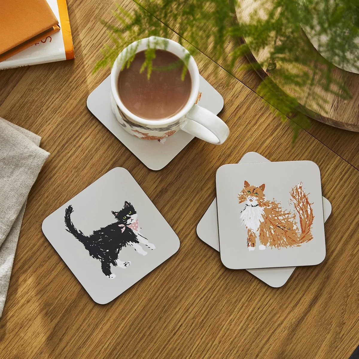 Feline Friends Coasters 4 pack - Image 2