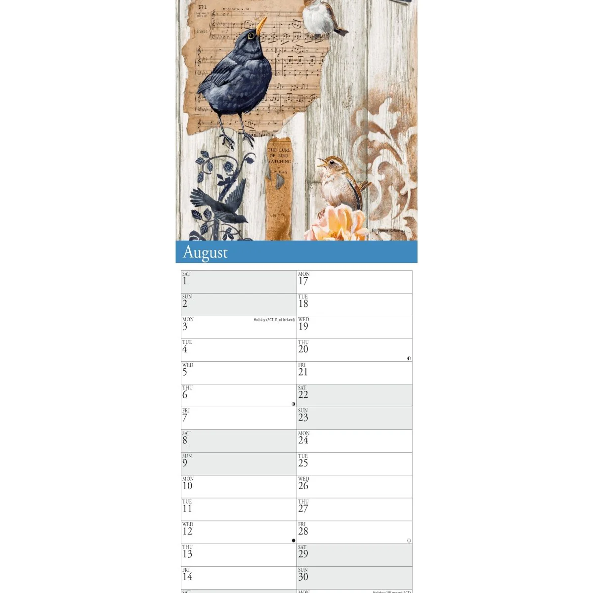 Garden Birds by Pollyanna Pickering Slim Calendar 2026 - Image 6