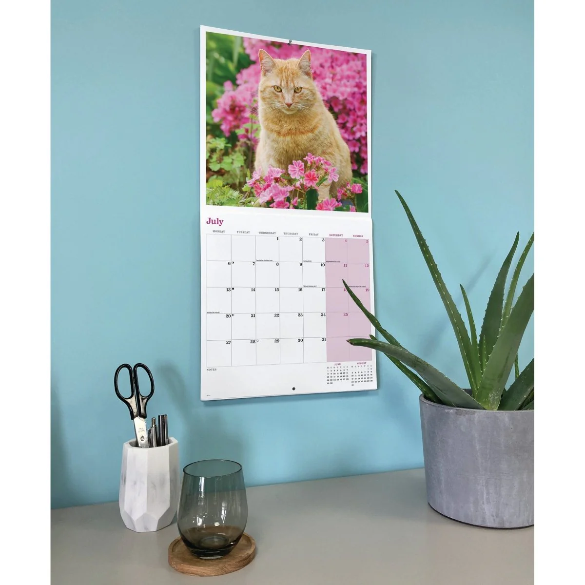 Ginger Cats Square Wall Calendar 2026 - Image 3