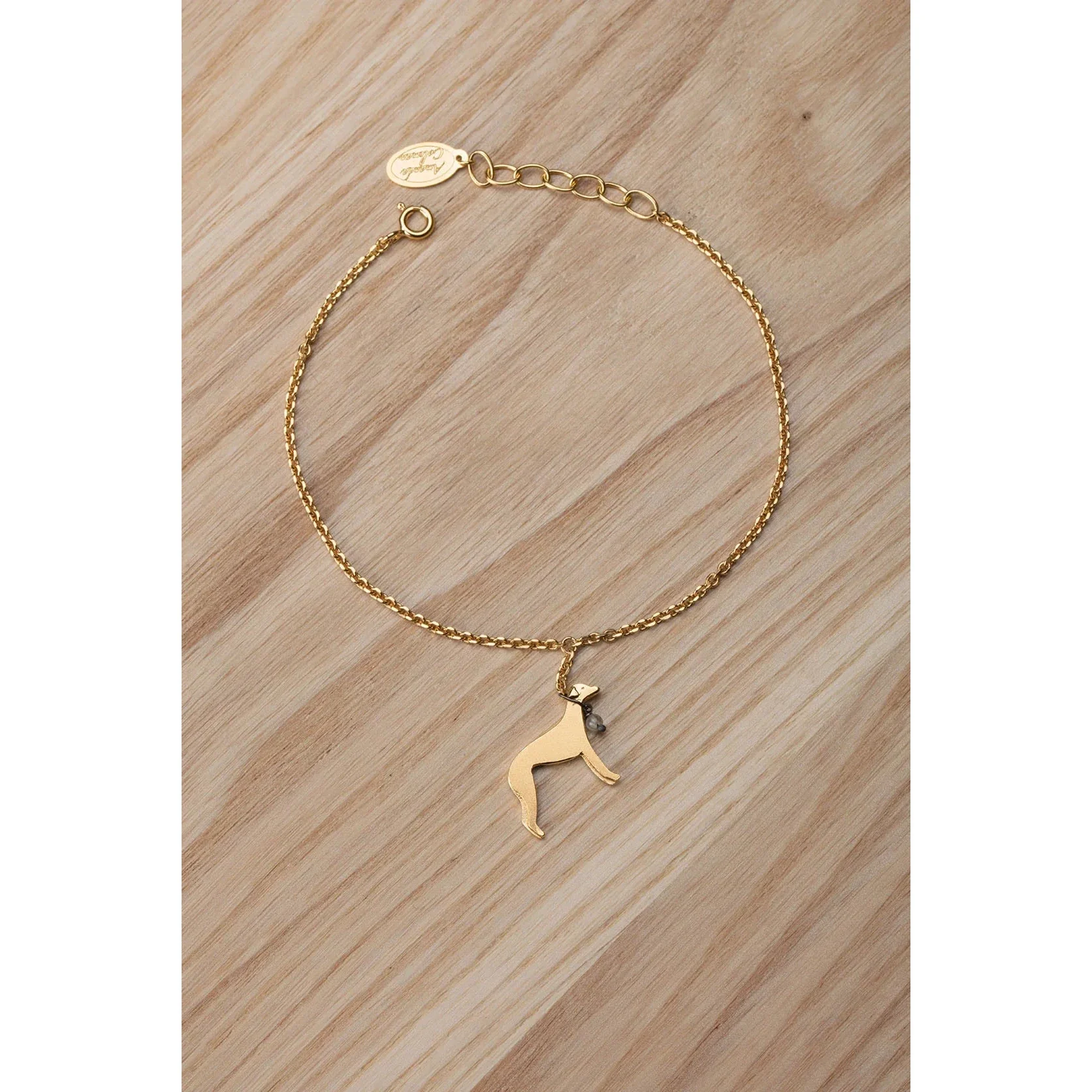 Amanda Coleman Gold Whippet on a Lead Bracelet - Image 5