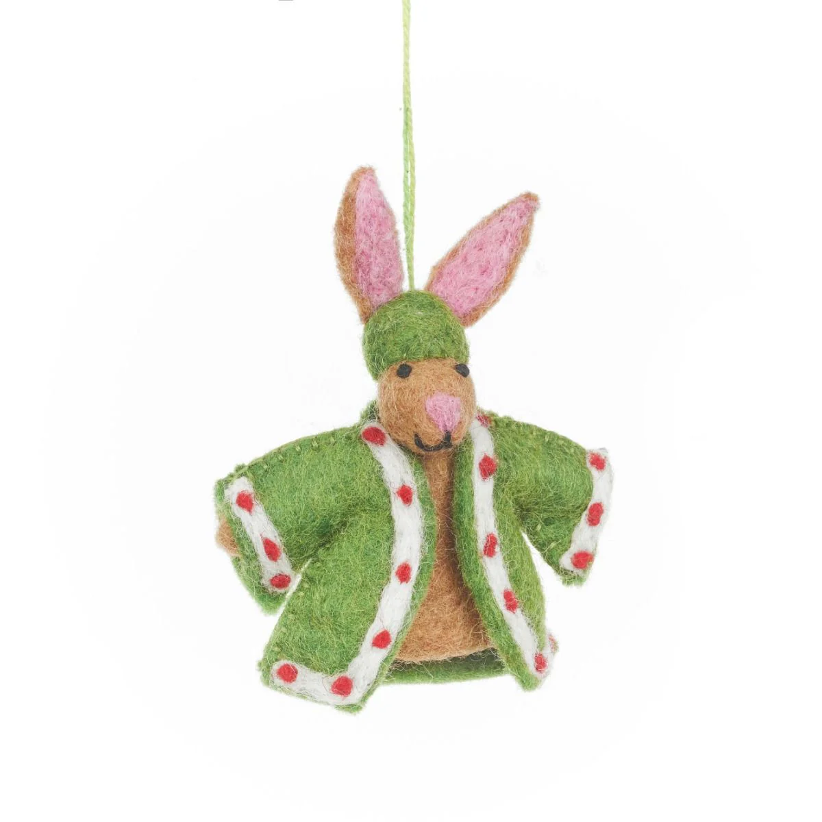 Handmade Felt Woodland Nativity (Set of 9) Hanging Decorations - Image 4