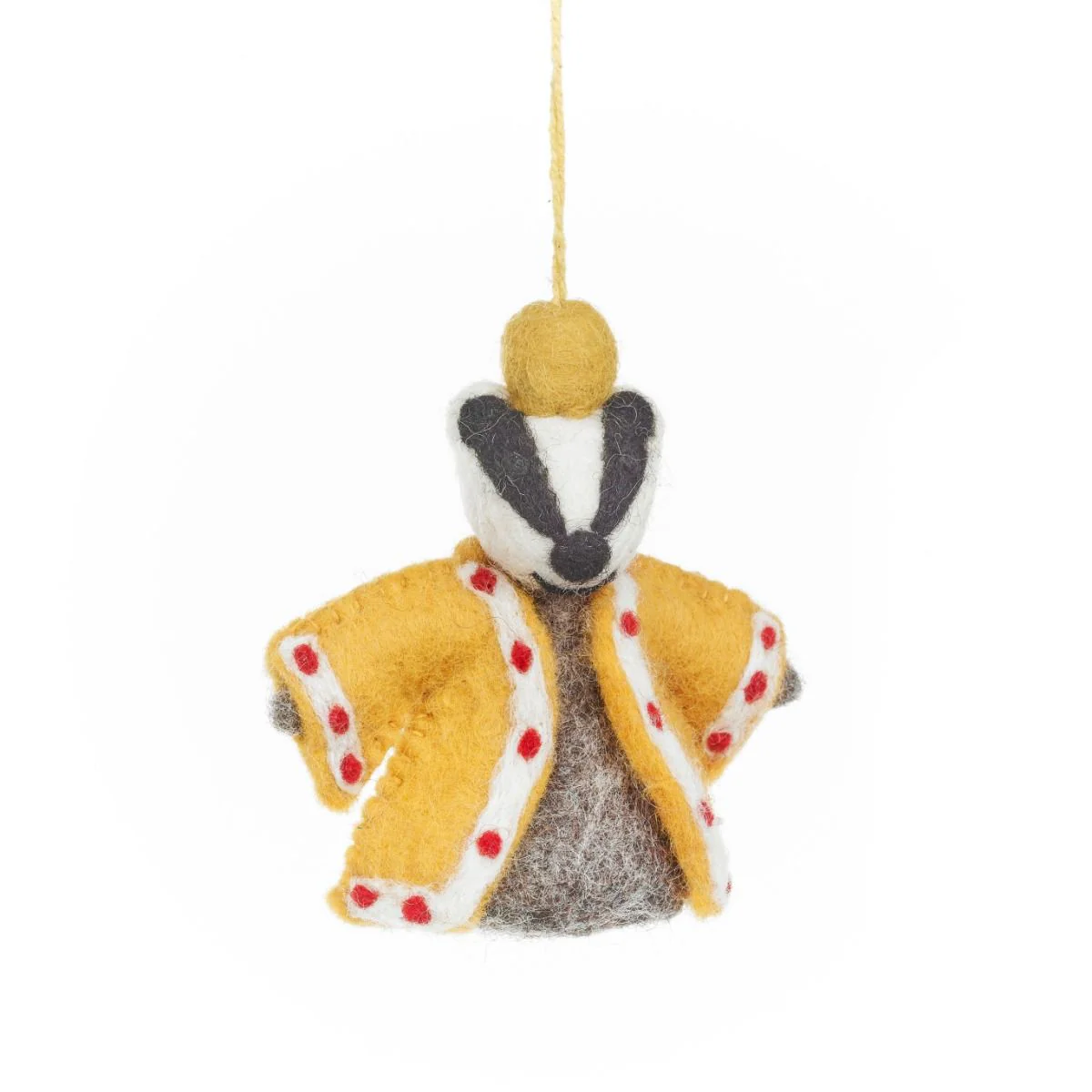 Handmade Felt Woodland Nativity (Set of 9) Hanging Decorations - Image 5