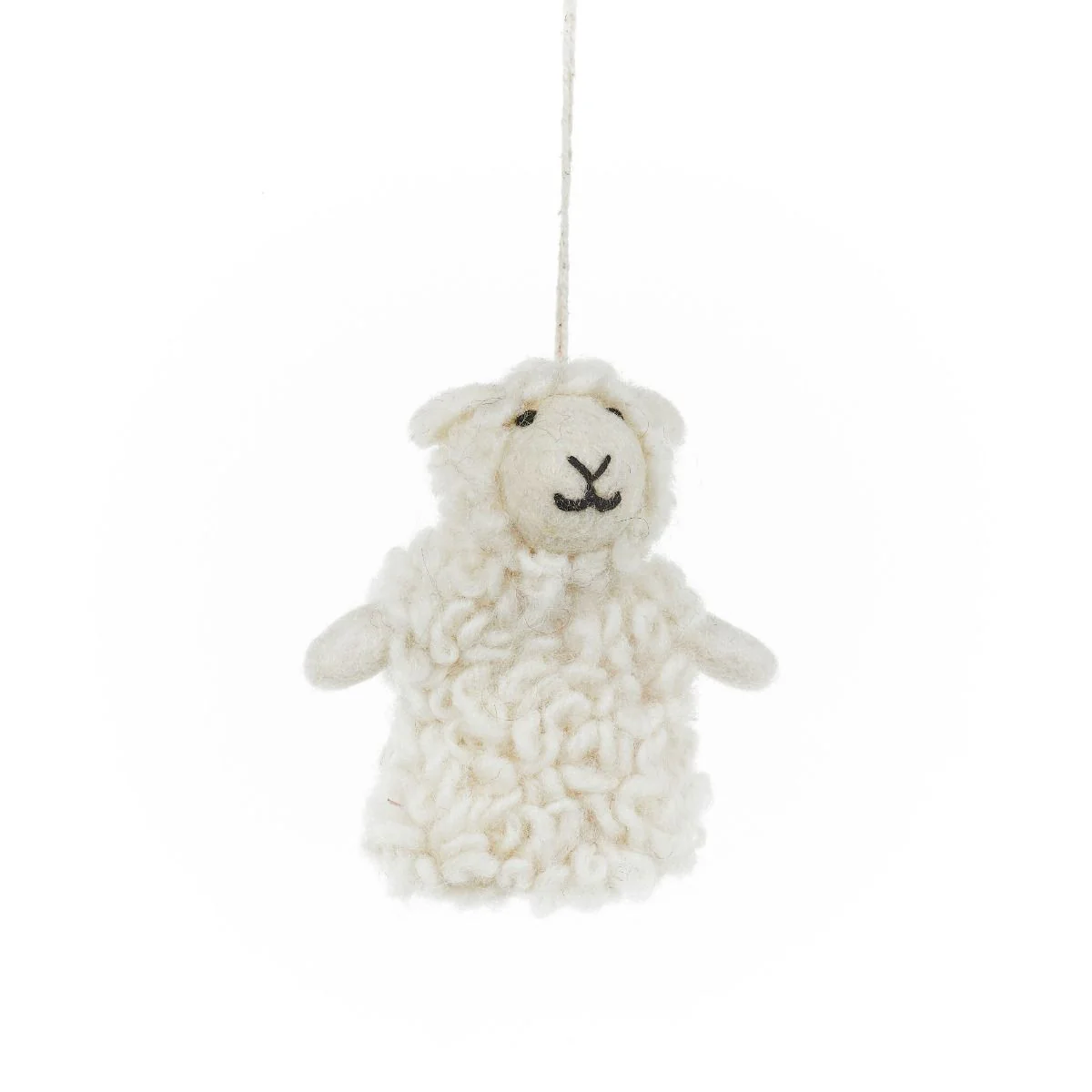 Handmade Felt Woodland Nativity (Set of 9) Hanging Decorations - Image 8