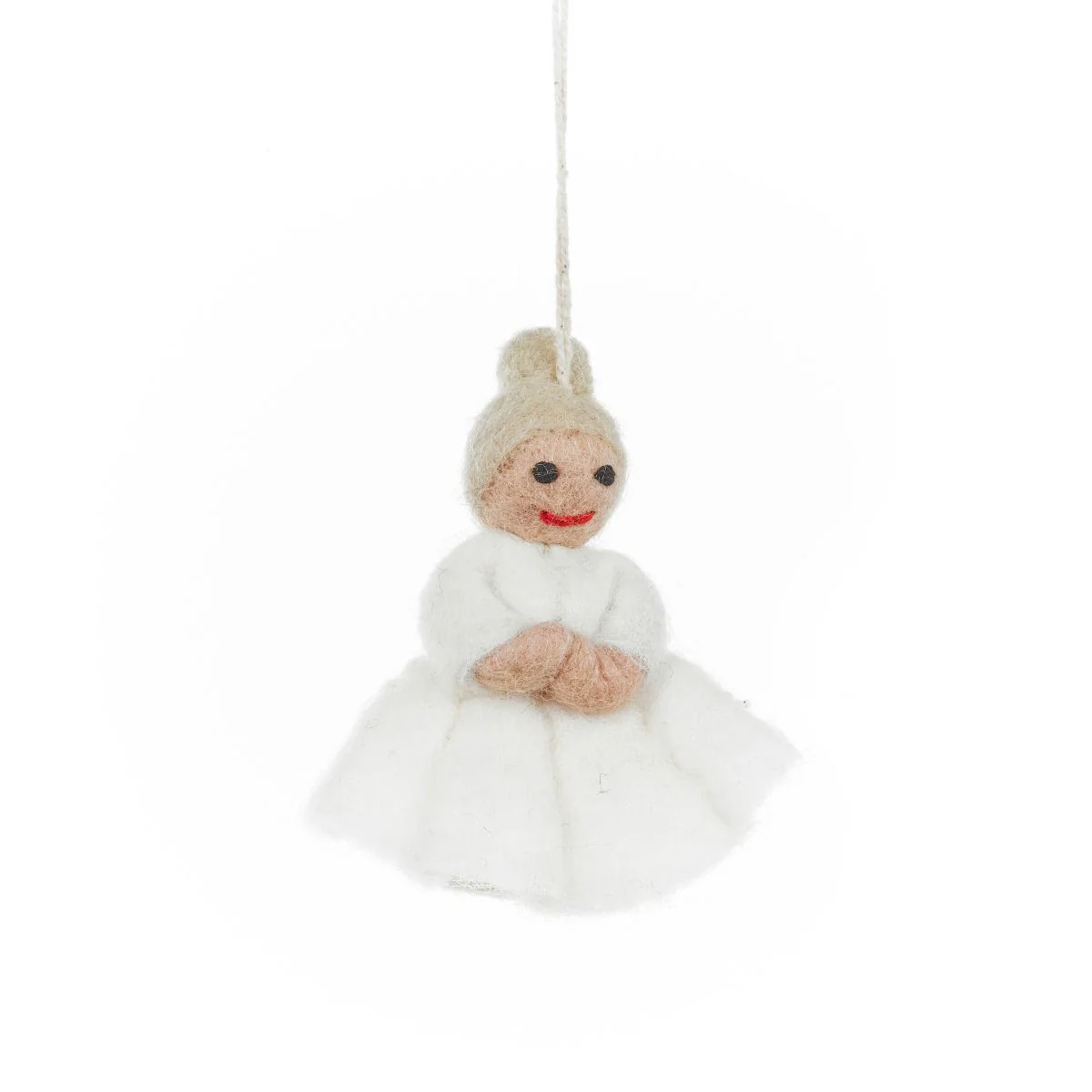 Handmade Felt Woodland Nativity (Set of 9) Hanging Decorations - Image 9