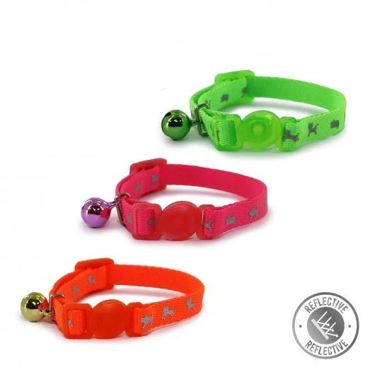 Kitten Safety Collar, Hi Viz Reflective