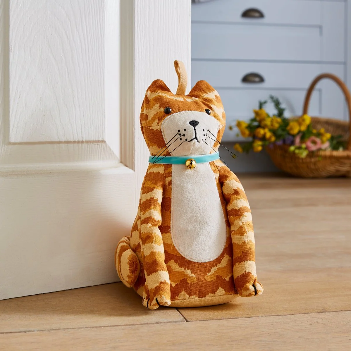 Marmalade Cat Shaped Doorstop