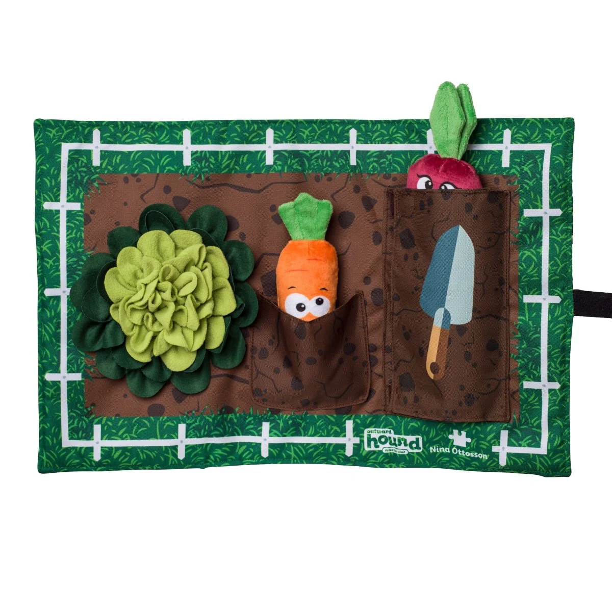 Nina Ottosson Activity Matz Garden Game Plush Dog Puzzle Mat - Image 2
