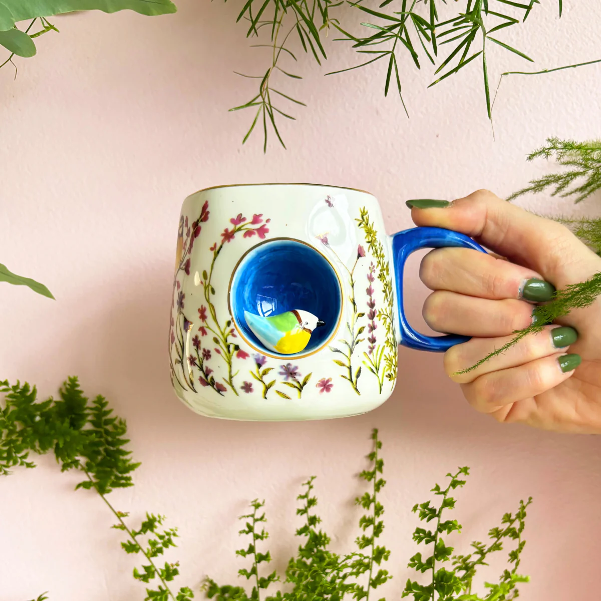 Secret Garden 3D Bluetit Mug