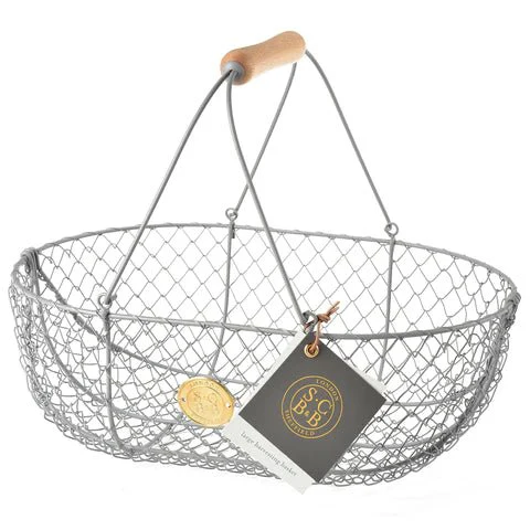 Sophie Conran Galvanized Wire Harvesting Basket, Large - Image 2