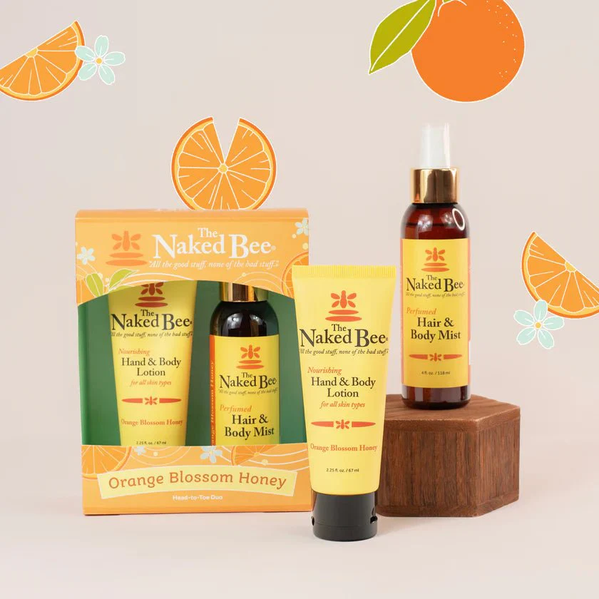 The Naked Bee Orange Blossom Honey Head to Toe Duo Gift Set - Image 2