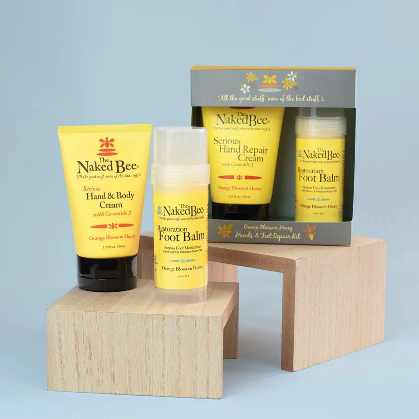 The Naked Bee Orange Blossom Honey Hand & Feet Gift Set - Image 3