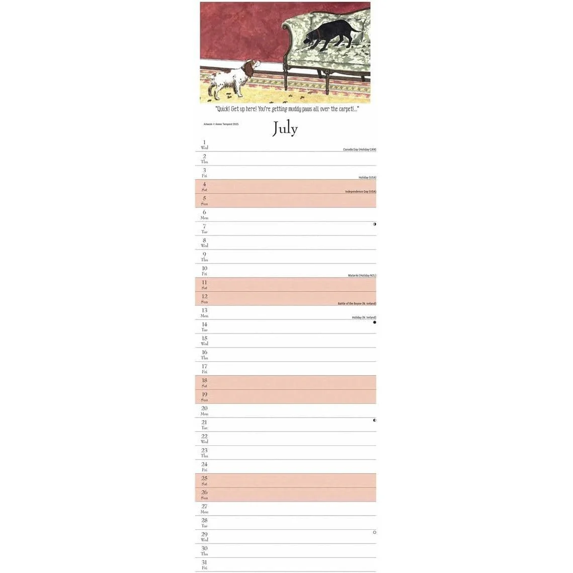 Tottering By Gently, Dogs Day Slim Calendar 2026 - Image 6